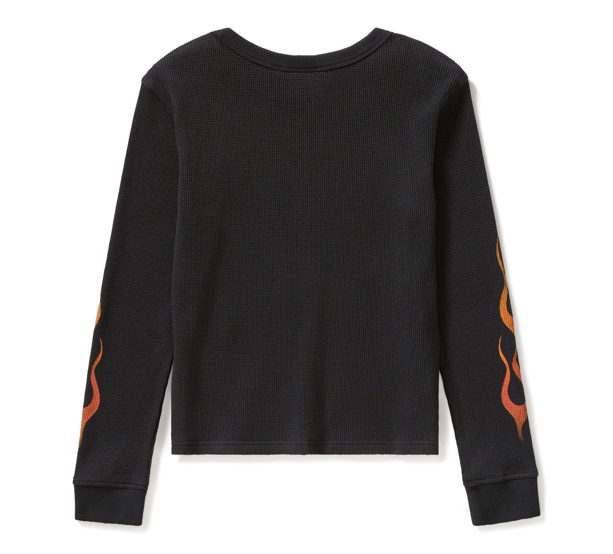 Harley-Davidson Women's Vintage Flames Knit Top - Harley Black