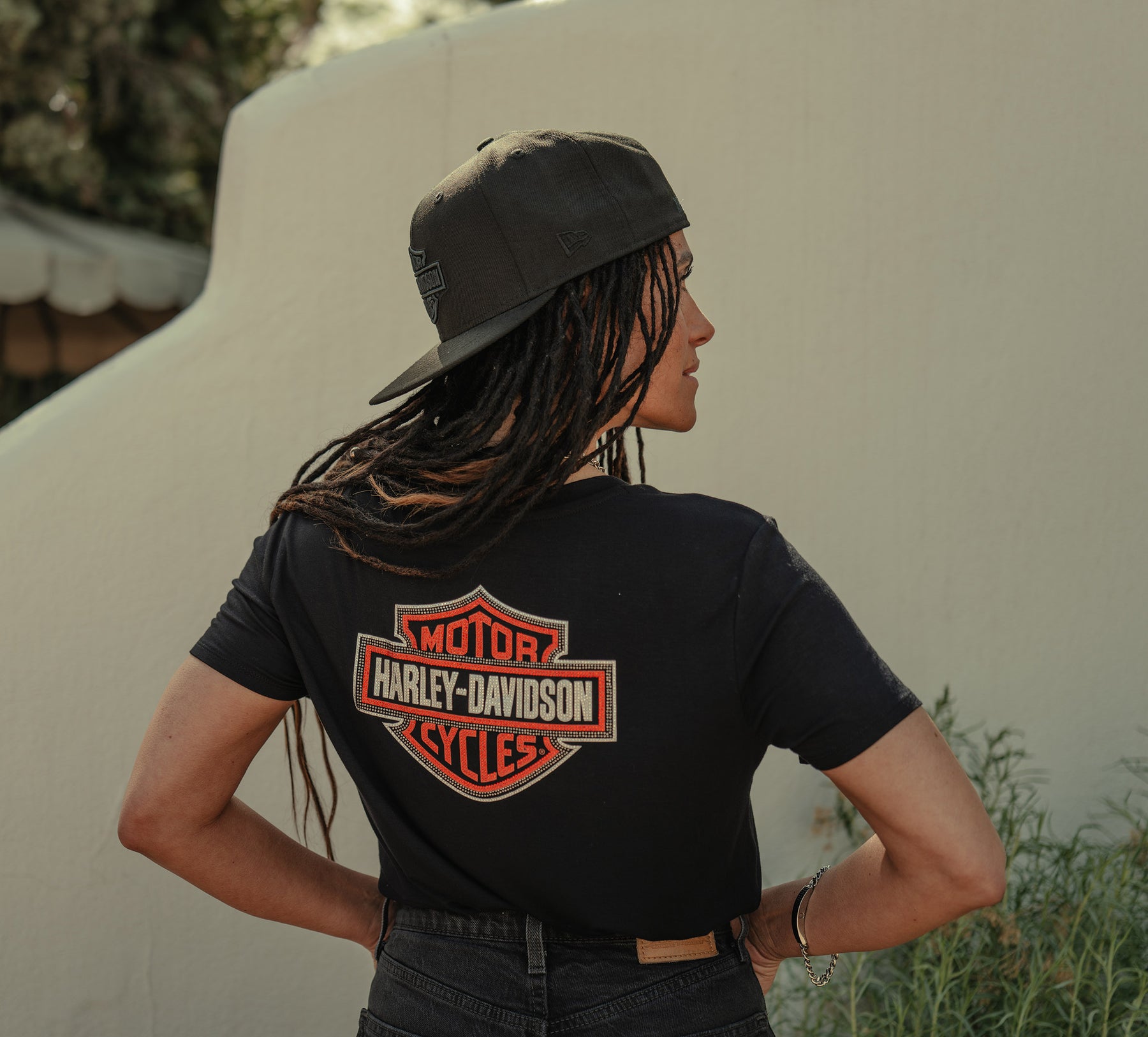 Harley-Davidson Women's Essential Bling V Neck Tee