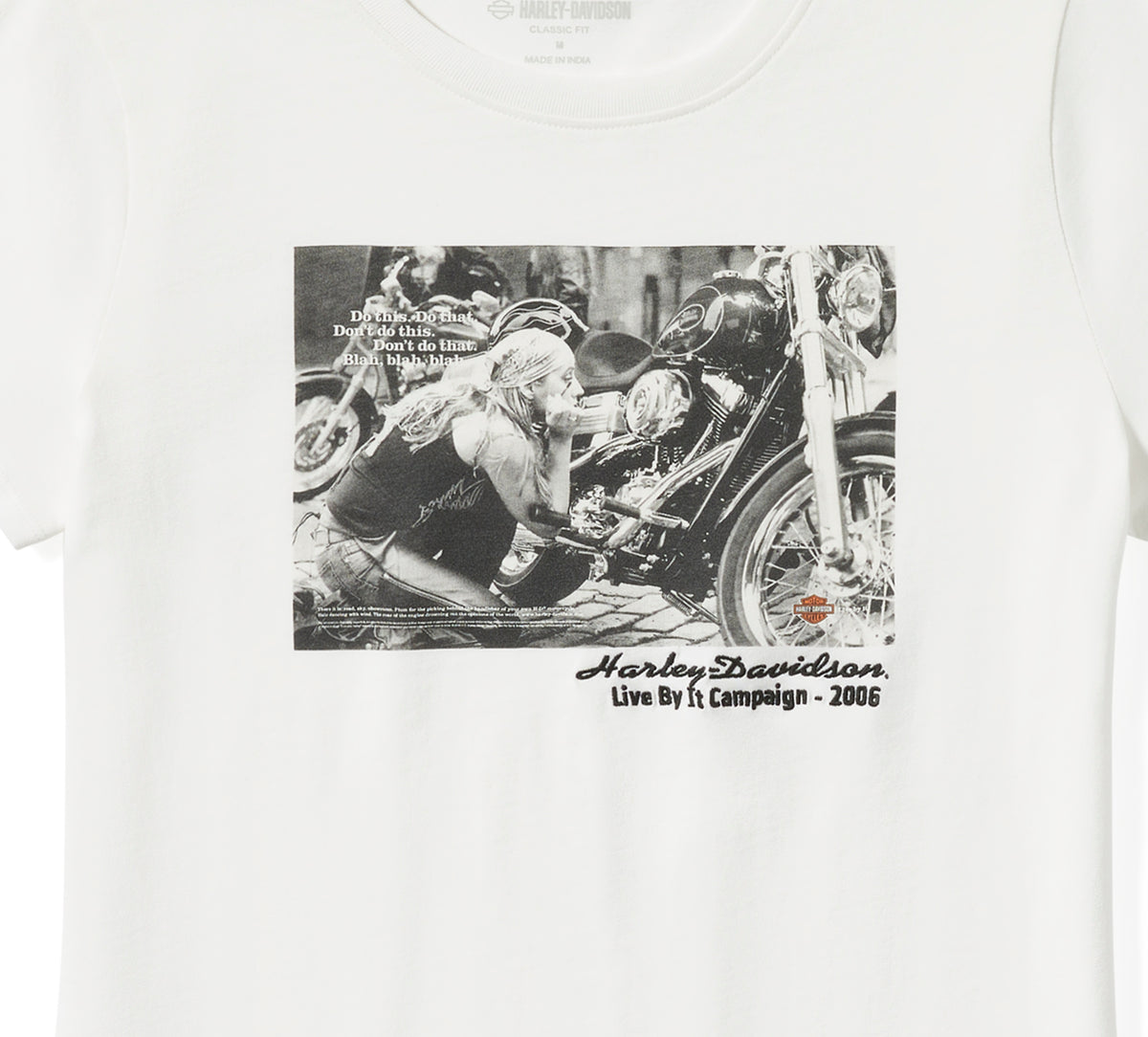 Harley-Davidson Women's Archive Photo Tee - CLOUD DANCER