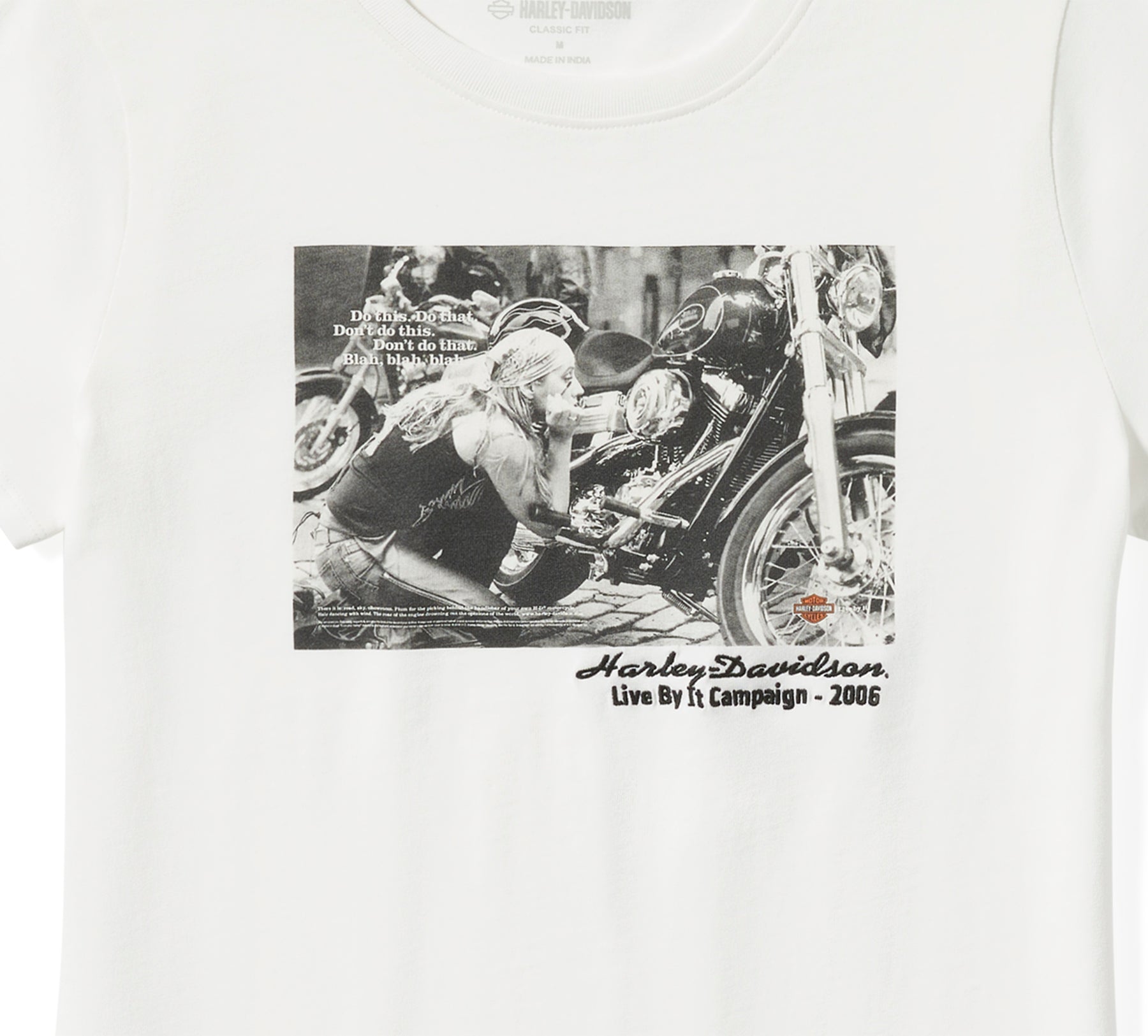 Harley-Davidson Women's Archive Photo Tee - CLOUD DANCER