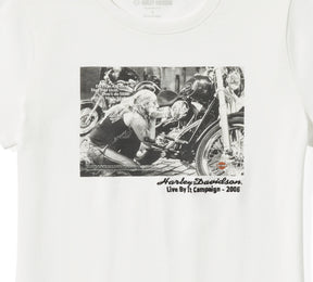 Harley-Davidson Women's Archive Photo Tee - CLOUD DANCER
