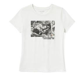 Harley-Davidson Women's Archive Photo Tee - CLOUD DANCER
