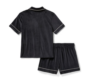 Harley-Davidson Women's Velour Pajama Short Set - HARLEY BLACK
