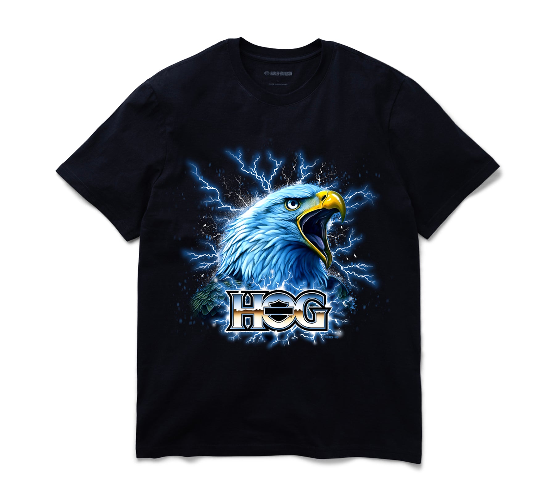 Harley-Davidson Electric Eagle H.O.G. ® Short Sleeve Graphic Tee - CUSTOM BLACK