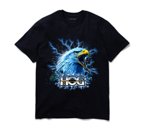 Harley-Davidson Electric Eagle H.O.G. ® Short Sleeve Graphic Tee - CUSTOM BLACK