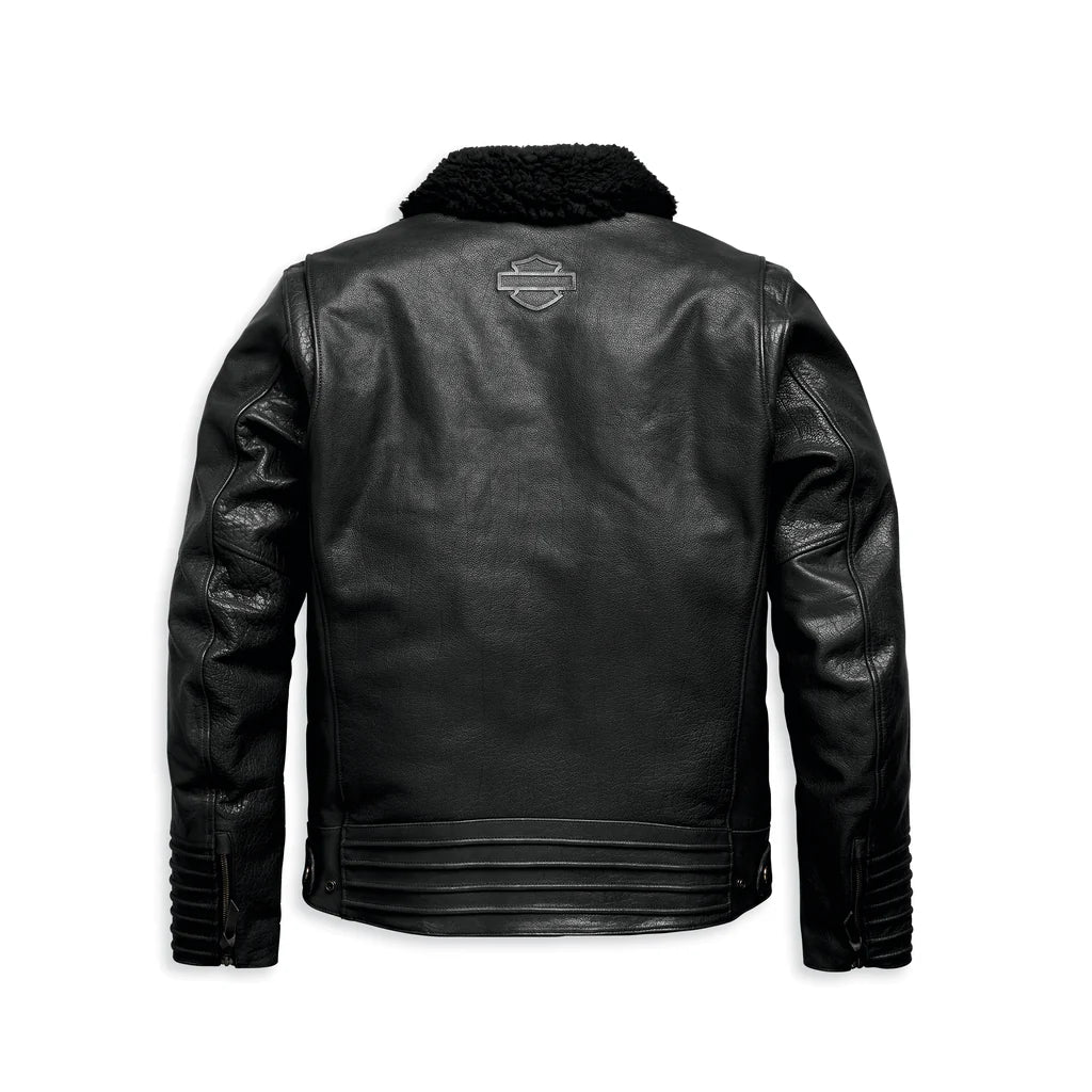 Harley-Davidson® Men's Maverick Leather Biker Jacket - Black