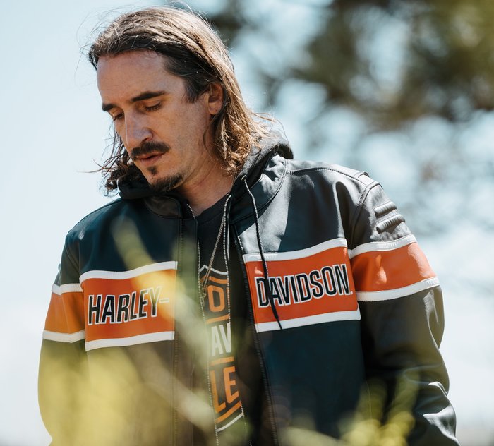 Harley-Davidson Men's H-D Trenton Leather Riding Jacket