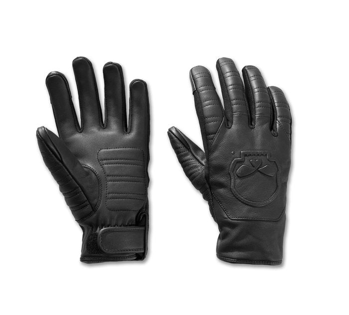 Harley-Davidson Men's Willie G Skull Graphic Leather Riding Gloves