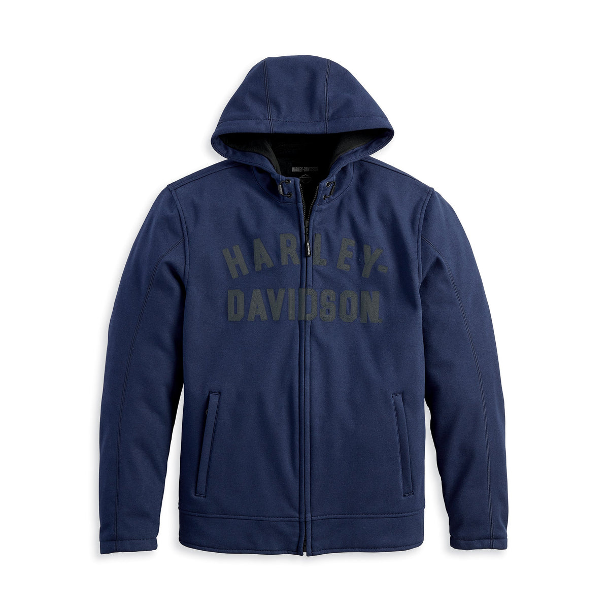 Harley-Davidson Men's Deflector Hooded Riding Fleece Peacoat
