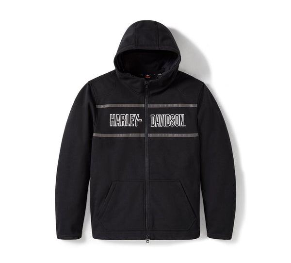 Harley-Davidson Men's H-D Trenton Deflector 2.0 Hooded Riding Fleece -