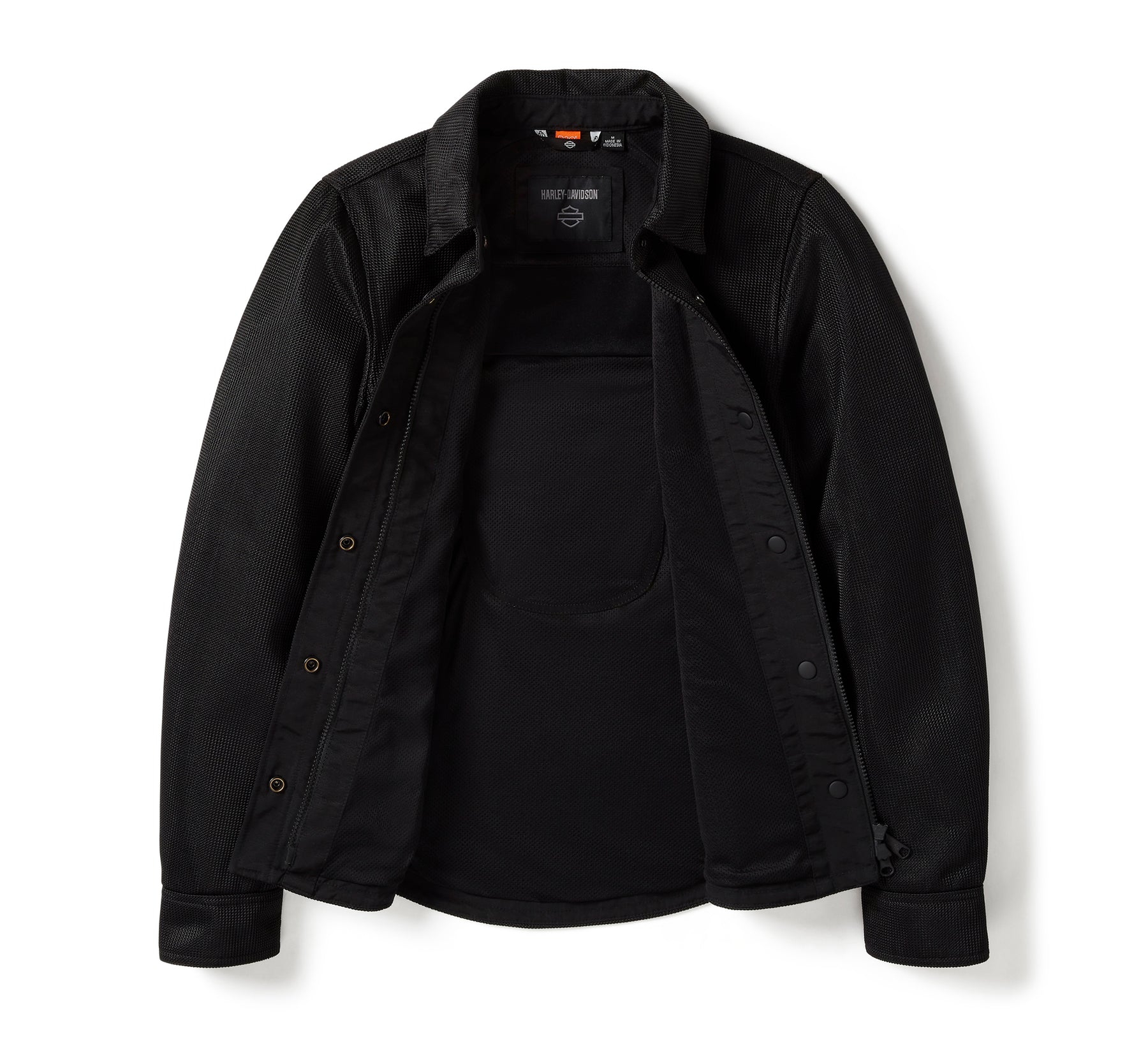 Harley-Davidson Willie G® Skull Graphic Operative Mesh Riding Shirt Jacket