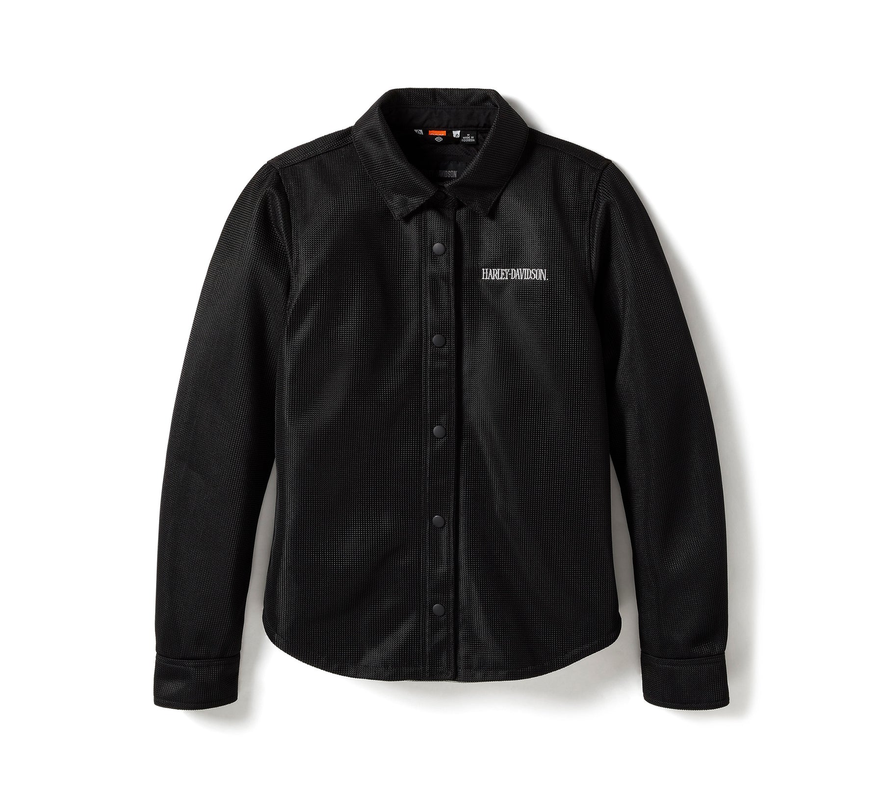 Harley-Davidson Willie G® Skull Graphic Operative Mesh Riding Shirt Jacket