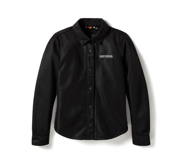 Harley-Davidson Willie G® Skull Graphic Operative Mesh Riding Shirt Ja