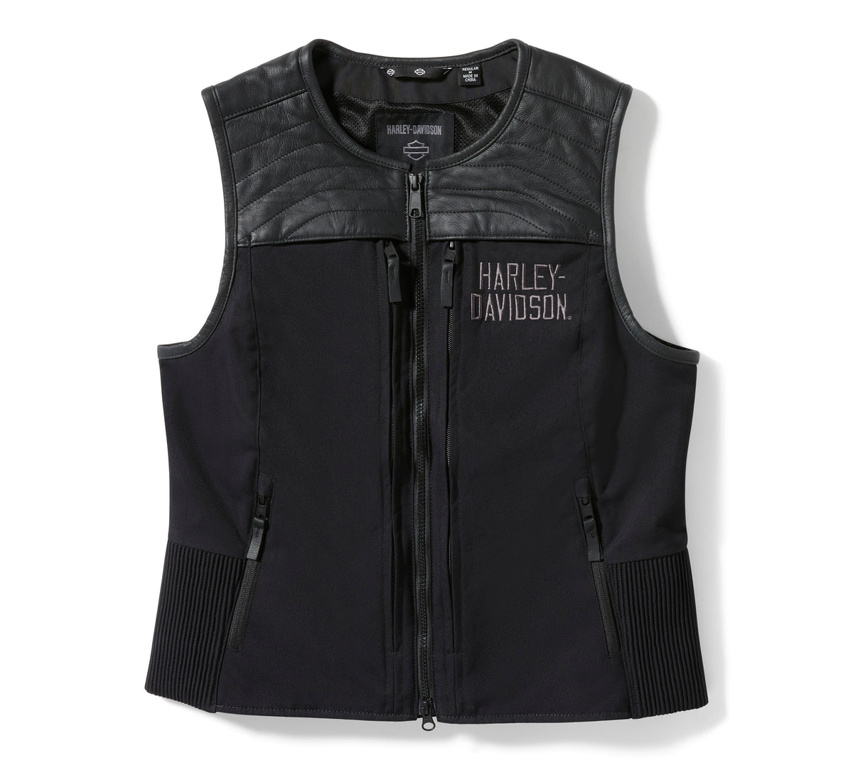 Harley-Davidson Women's H-D® Long Haul Utility Vest - HARLEY BLACK