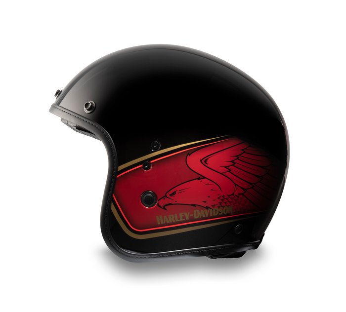 Harley-Davidson 120th Anniversary Eagle H-D X14 Sun Shield 3/4 Helmet