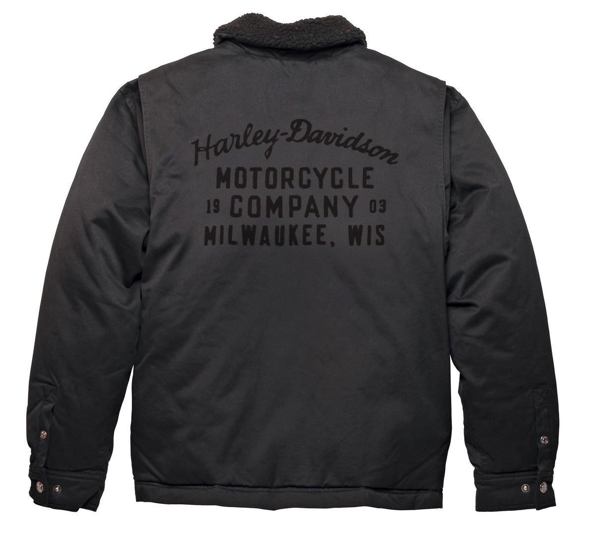 Harley-Davidson Men's Milwaukee Twill Jacket - Black Beauty