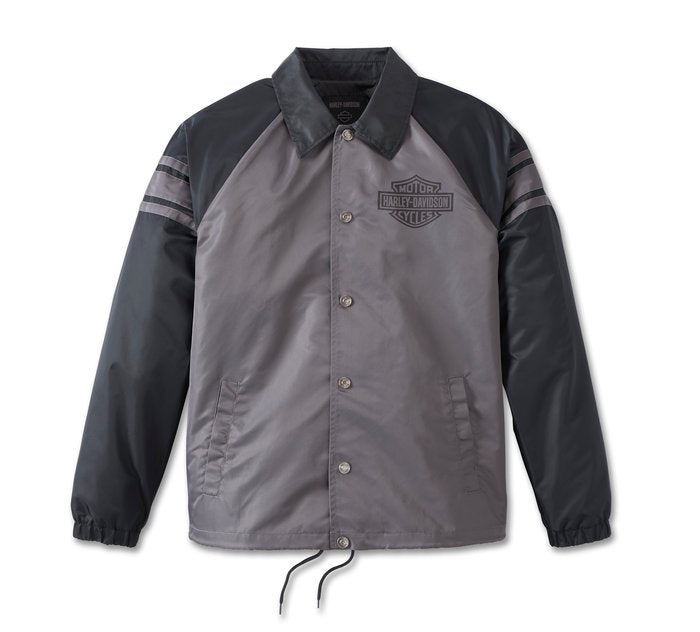 Harley-Davidson Men's #1 Coaches Jacket - Blackened Pearl