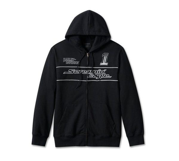 NEW【HarleyDavidson】Men's Screamin' Eagle Zip-Up Hoodie Harley-Davidson® Men's Screamin' Eagle Zip-Up Hoodie