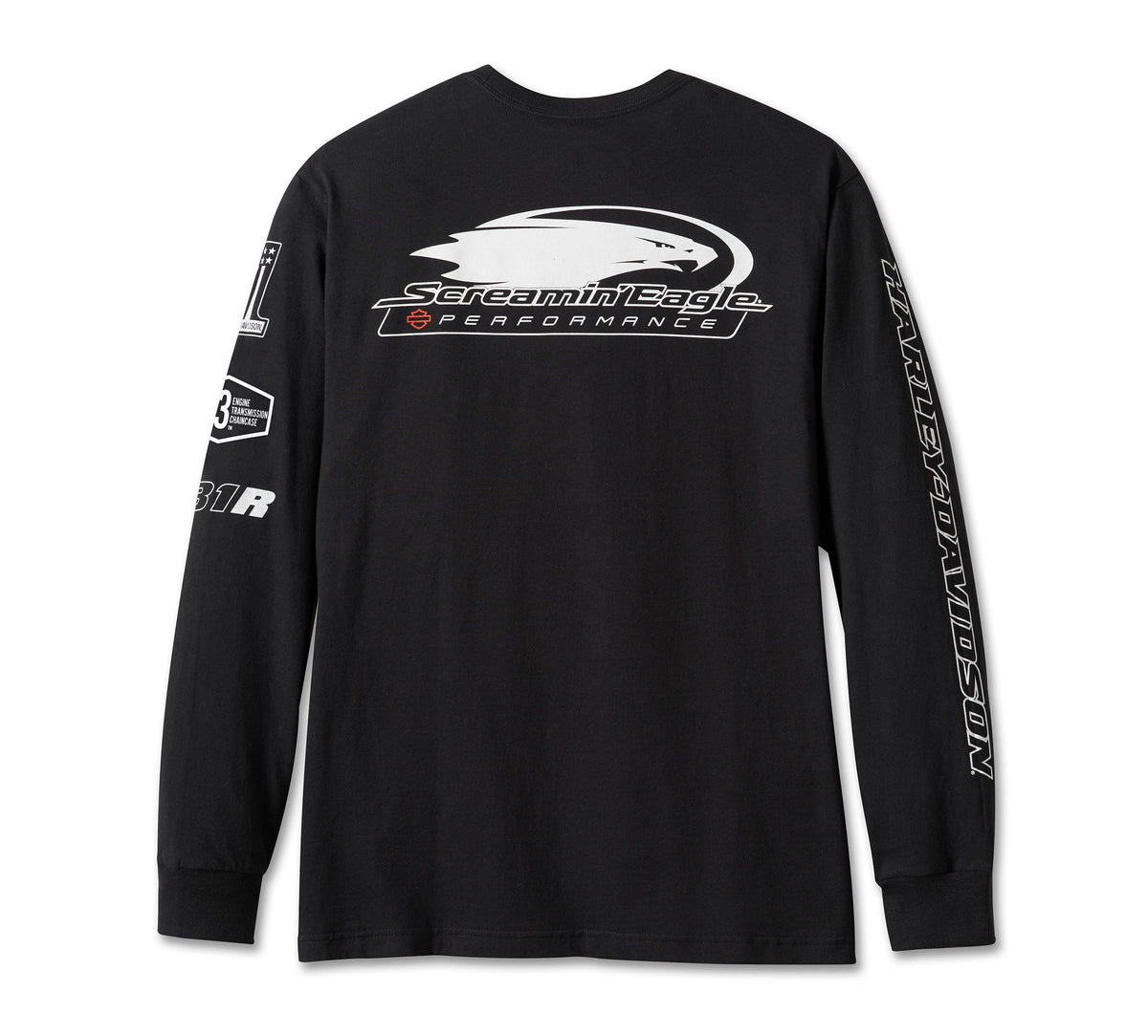 Harley-Davidson Men's Screamin' Eagle Long Sleeve Tee Black