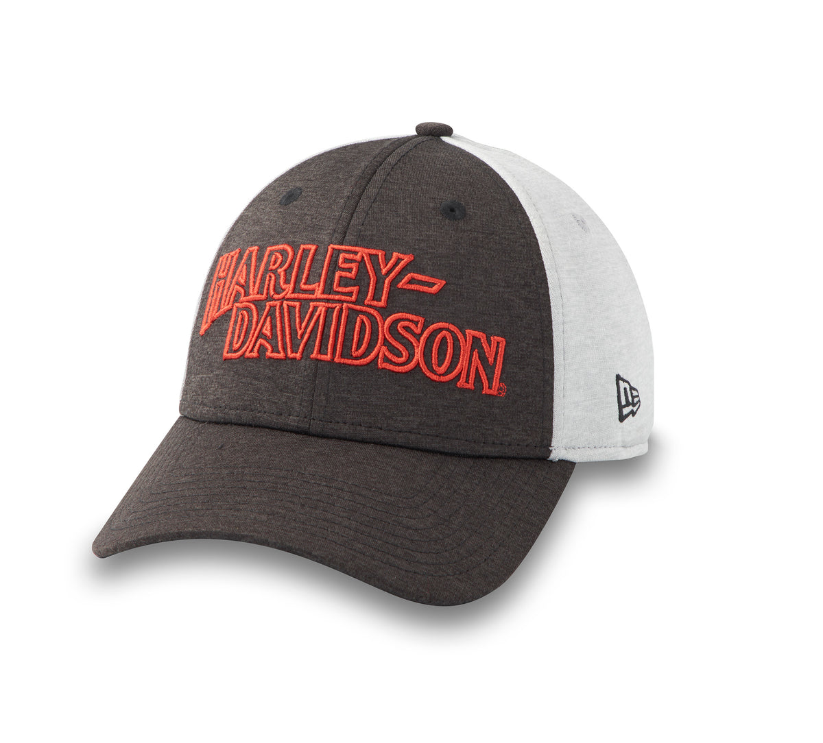 Harley-Davidson Drop H 39THIRTY Shadowtech Heather Stretch-Fit Cap - Medium Grey Heather