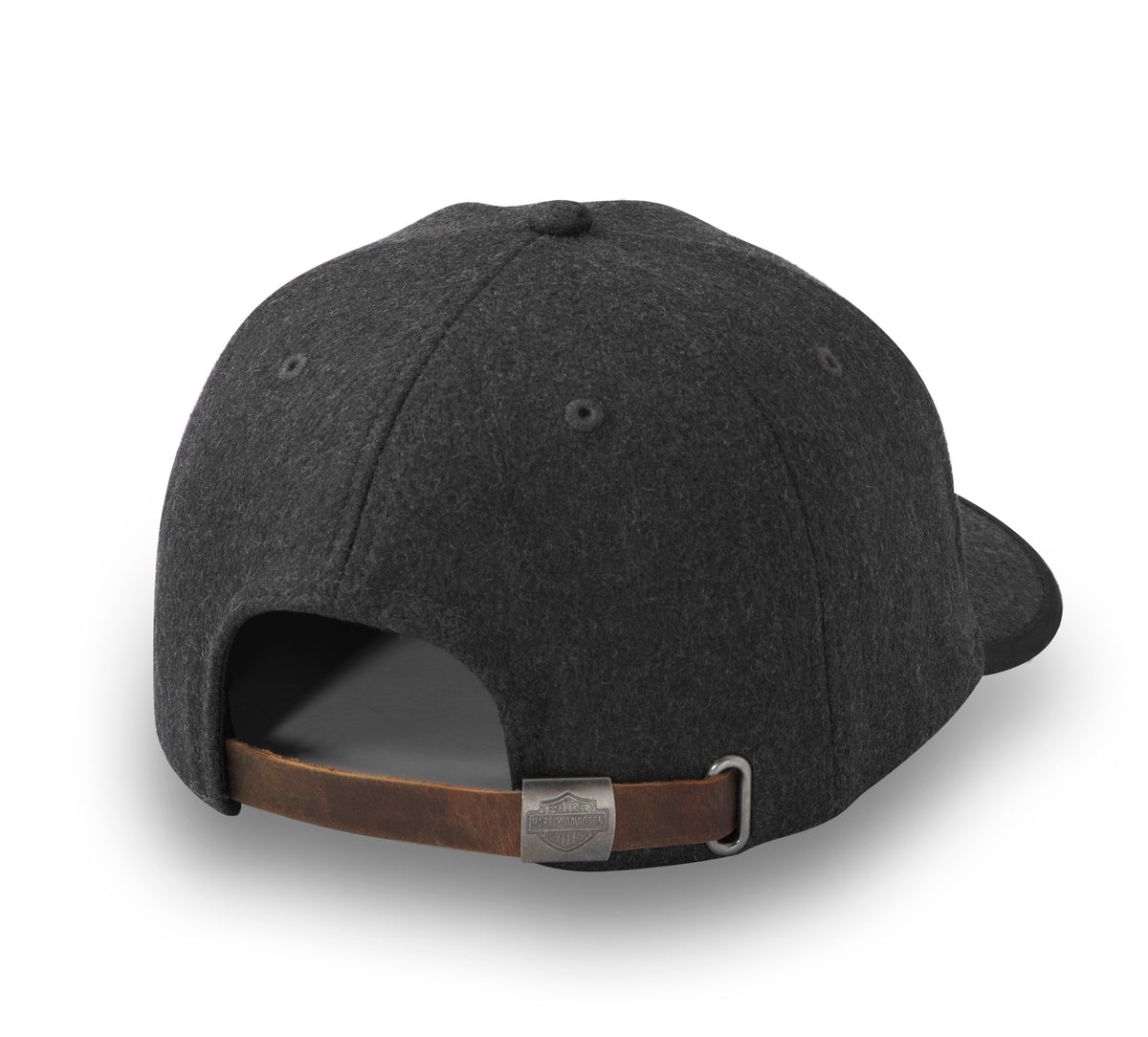 Harley-Davidson Bar & Shield Wool Strapback Cap - Charcoal Grey