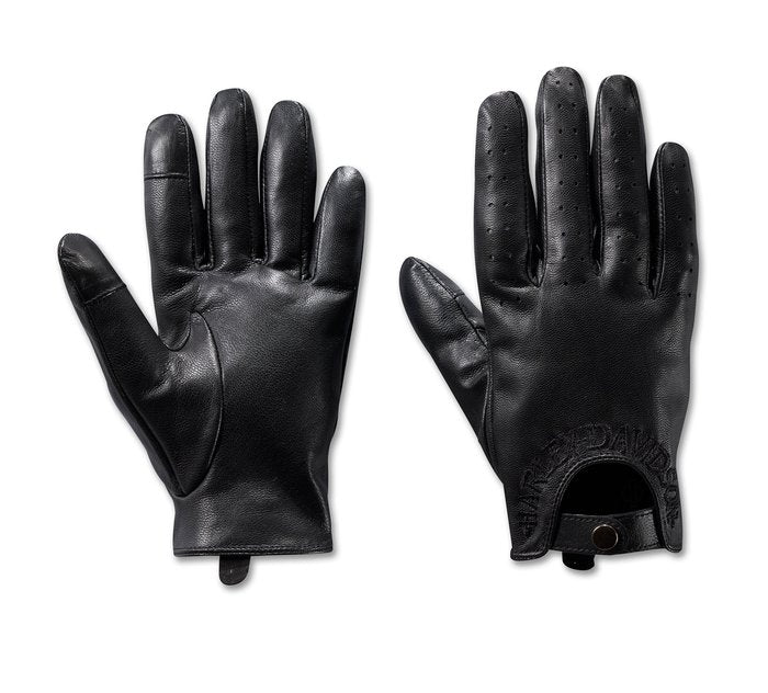 Harley-Davidson Women's Vision Leather Glove - Black Beauty