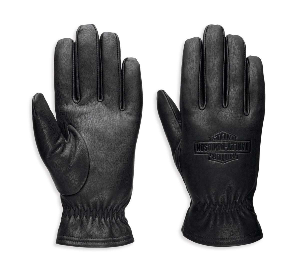 Harley-Davidson Men's Full Speed Leather Gloves - Black Leather