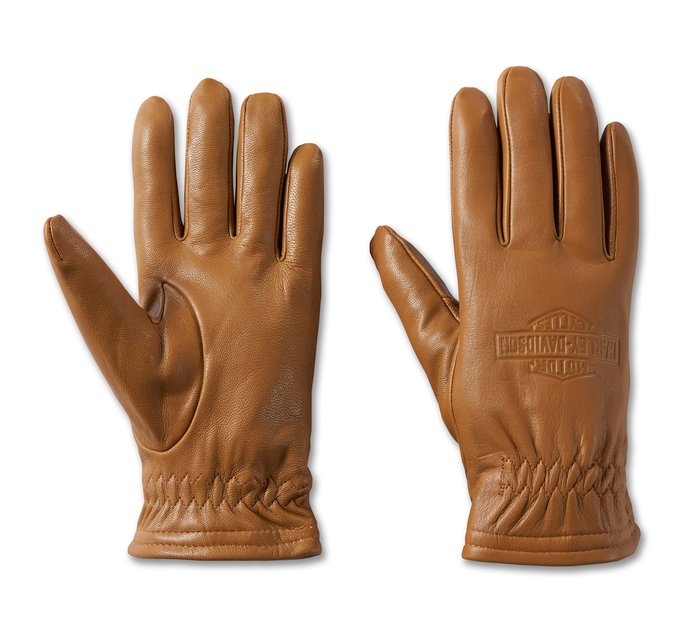 Harley-Davidson Men's Full Speed Leather Gloves - Brown Leather