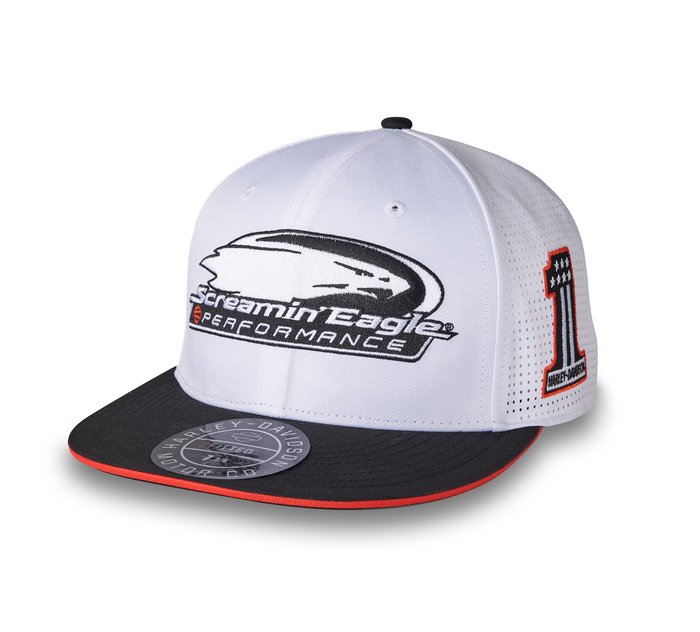 Harley-Davidson Screamin' Eagle Fitted Baseball Cap - Bright White