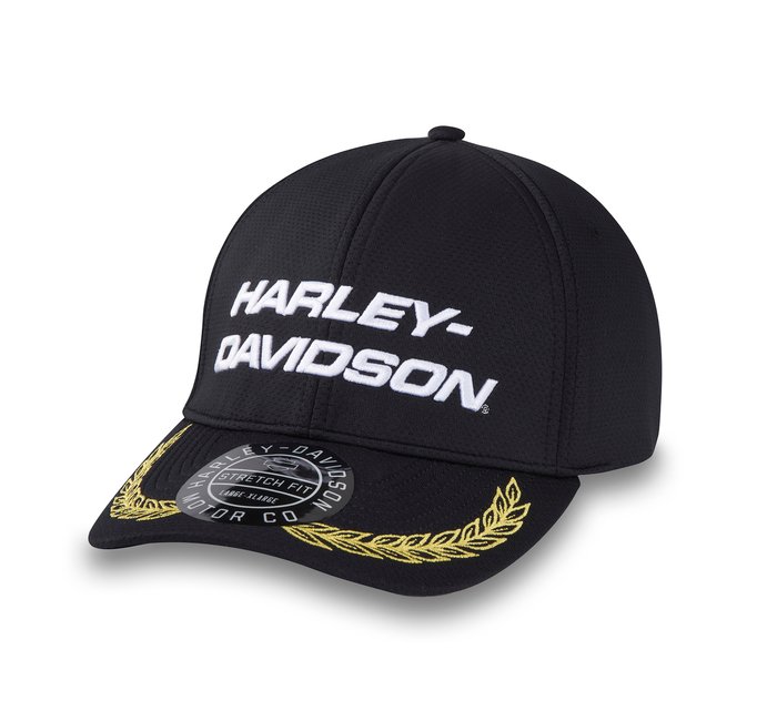 Harley-Davidson Start Your Engines Stretch-Fit Baseball Cap - Harley Black