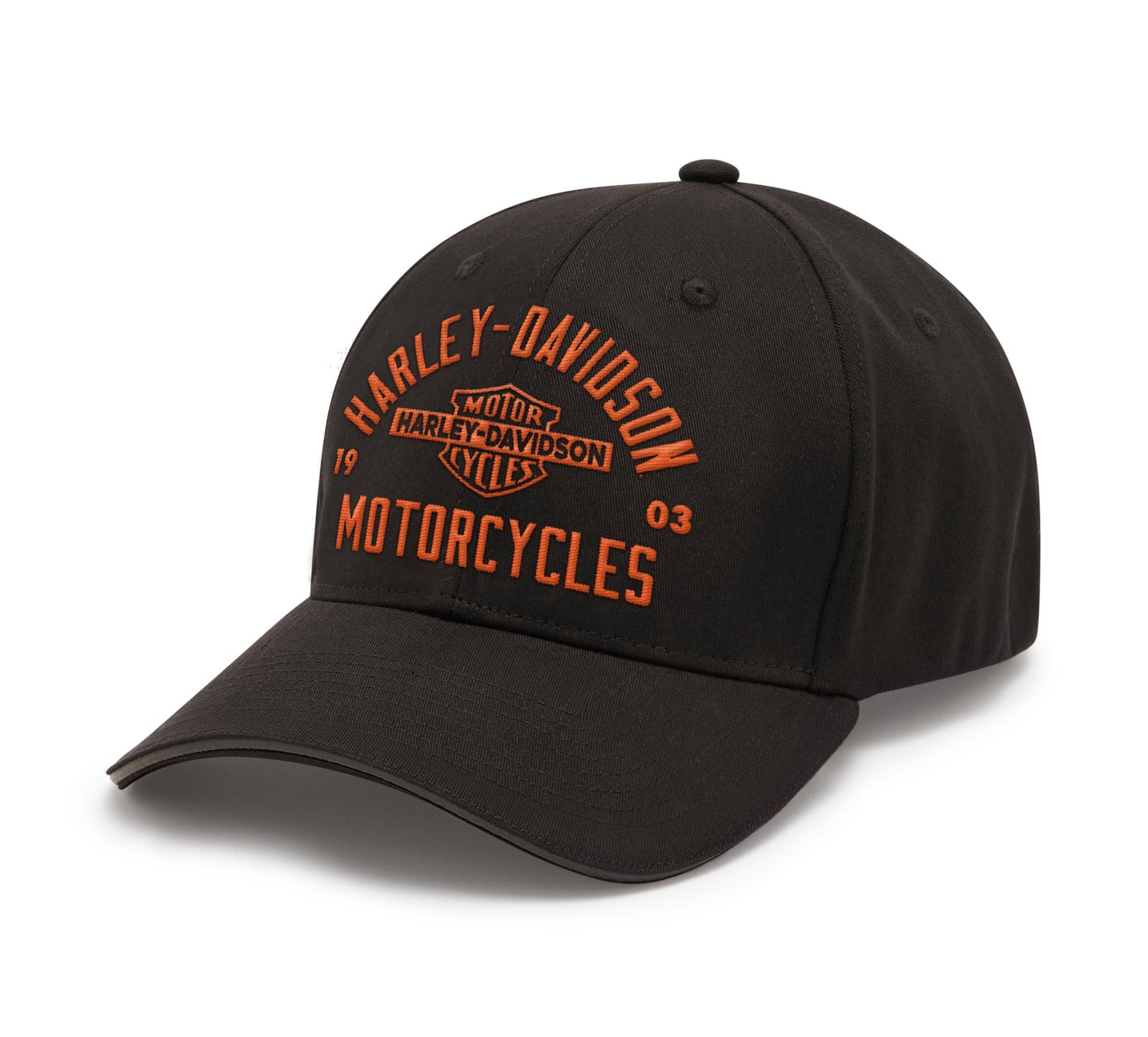 Harley-Davidson Apex Softail Stretch Fit Baseball Hat - Harley Black