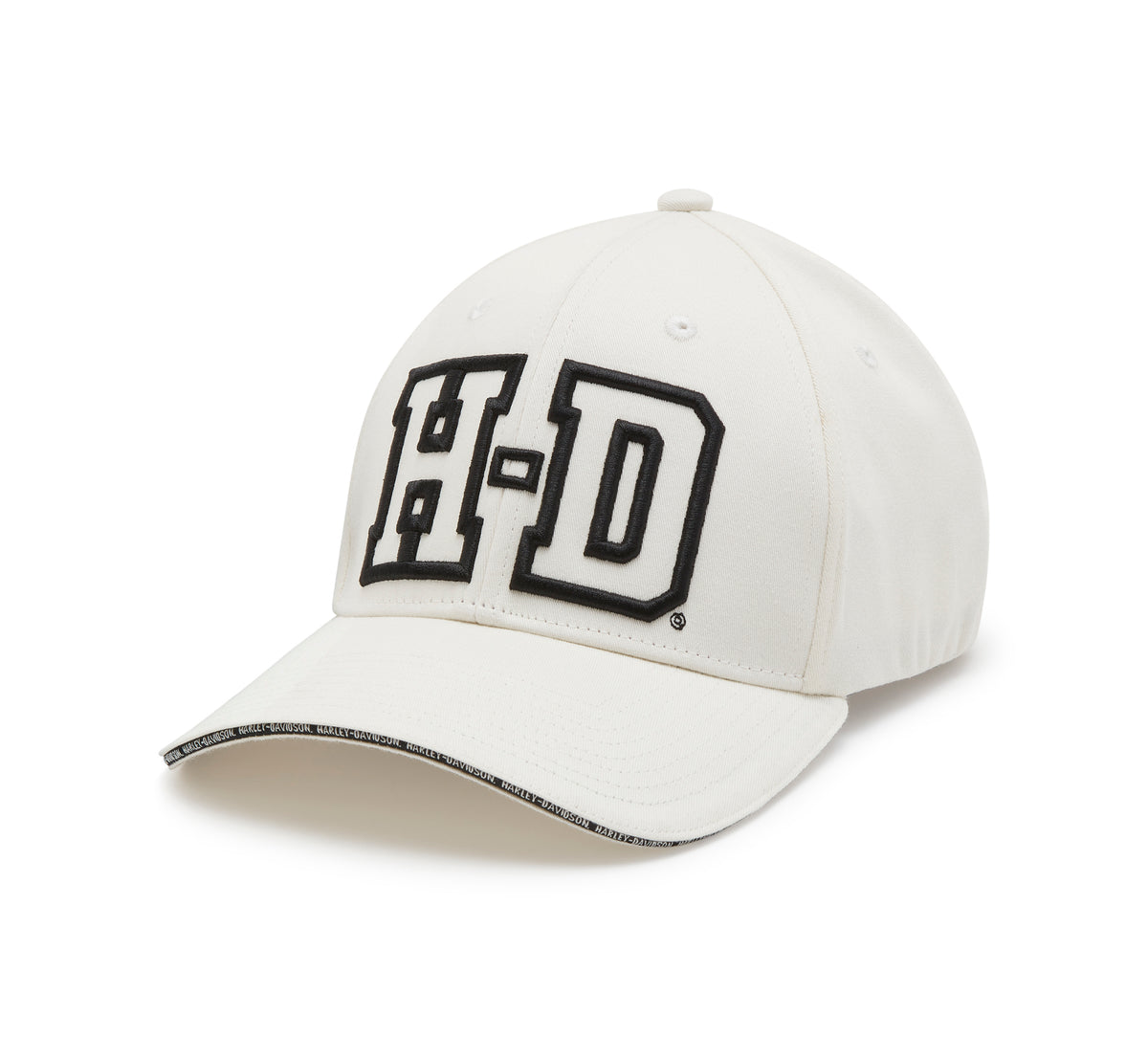 Harley-Davidson H-D® Softail Stretch Fit Baseball Hat - Cloud Dancer