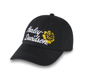 Harley-Davidson Rose Racer Adjustable Baseball Cap - Harley Black