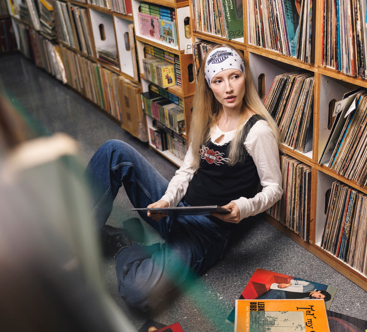 Harley-Davidson Bar & Shield Headband - Cloud Dancer