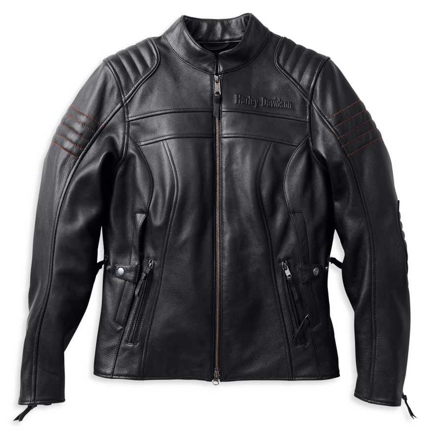 Harley-Davidson Women's Heather Triple Vent Leather Jacket CL