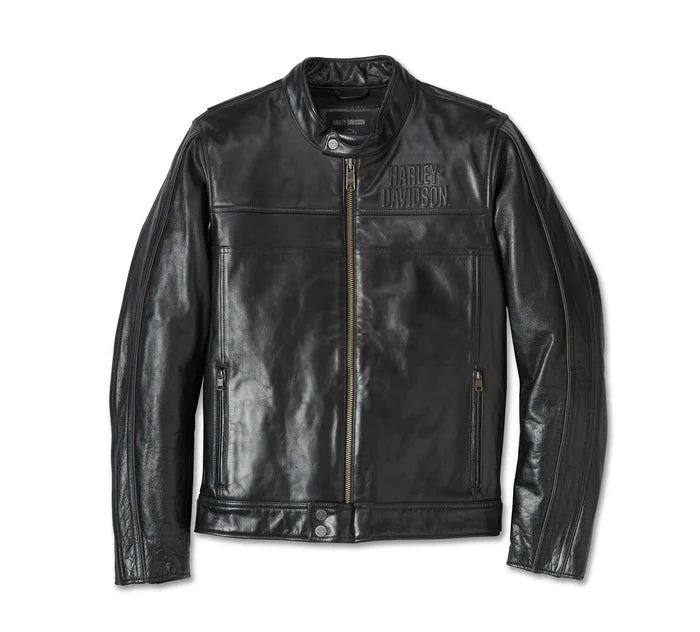 Harley Davidson Men's H-D Flex Layering System Café Racer Leather Jacket Outer Layer