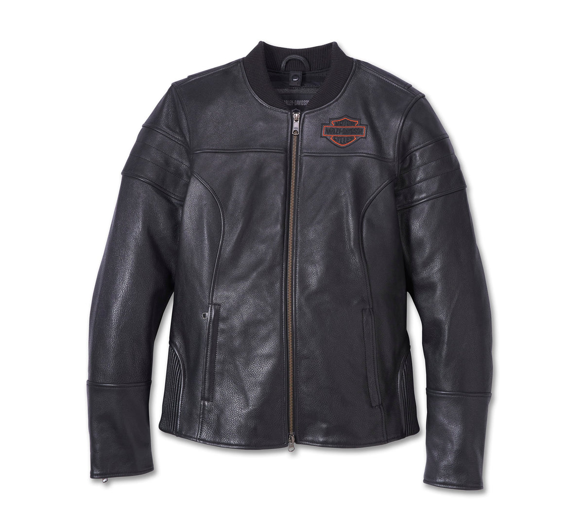 Harley-Davidson Women's 120th Anniversary D-Pocket Biker Leather Jacket 