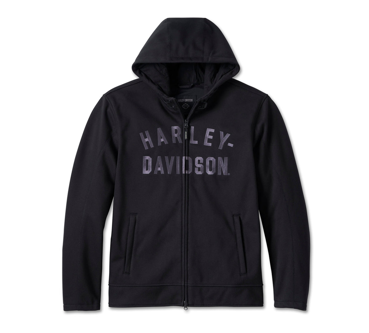Harley-Davidson Men's Deflector Hooded Riding Fleece Black