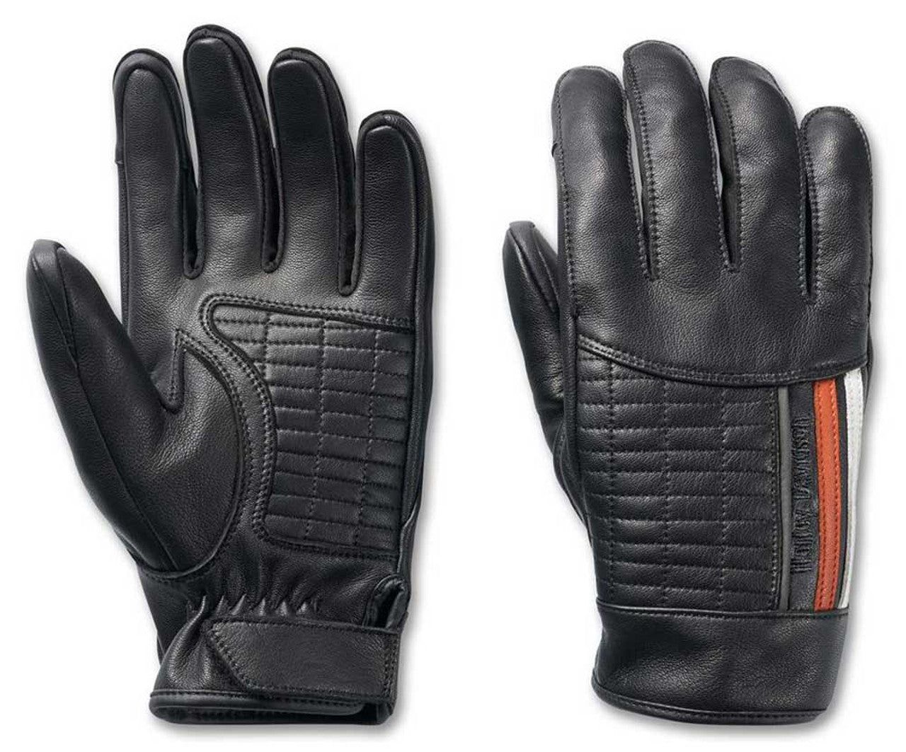 Harley-Davidson Men's South Shore Full-Finger Leather Gloves -Black