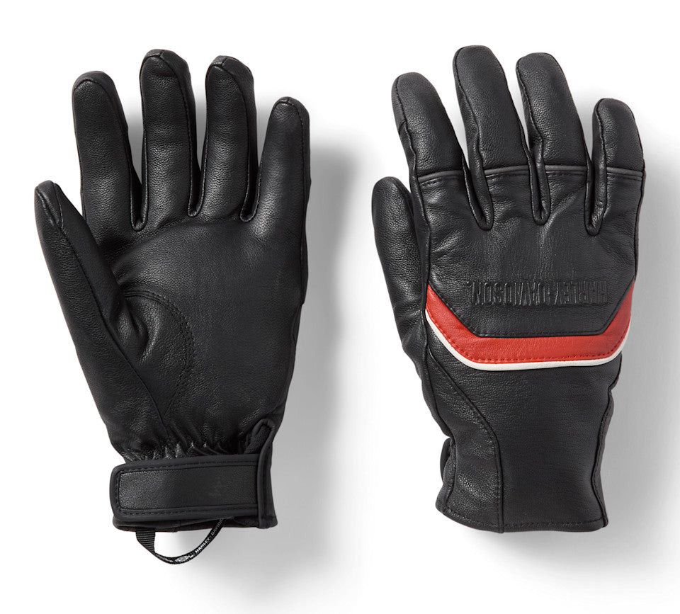 Men's H-D Trenton Leather Riding Gloves