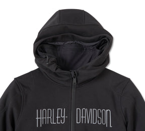 Harley-Davidson Women's Willie G Skull Graphic Deflector 2.0 Hooded Riding Fleece