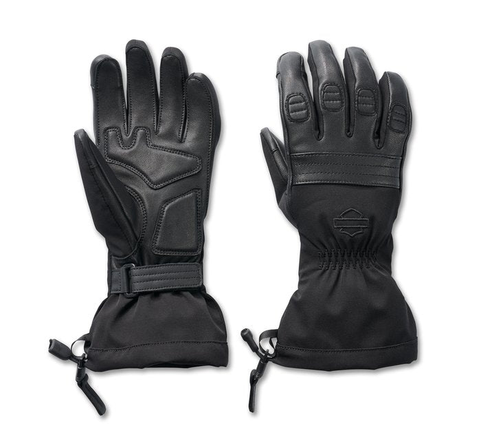 Harley-Davidson Women's Optimal Mixed Media Gauntlet Gloves