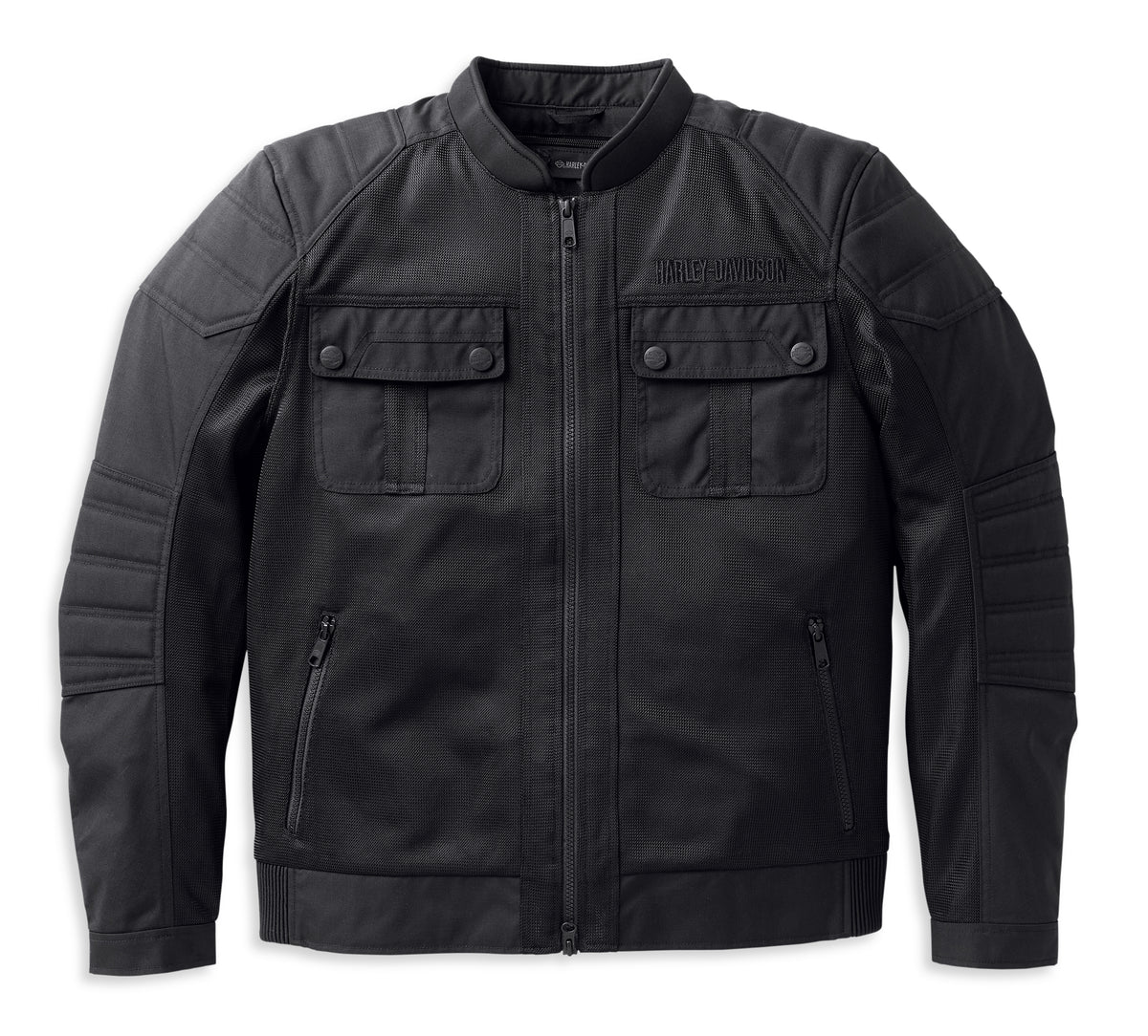 Harley-Davidson Men's Zephyr Mesh Jacket with Zip-out Liner - Black