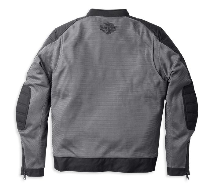 Harley-Davidson Men's Zephyr Mesh Jacket w/ Zip-out Liner - Granite Grey