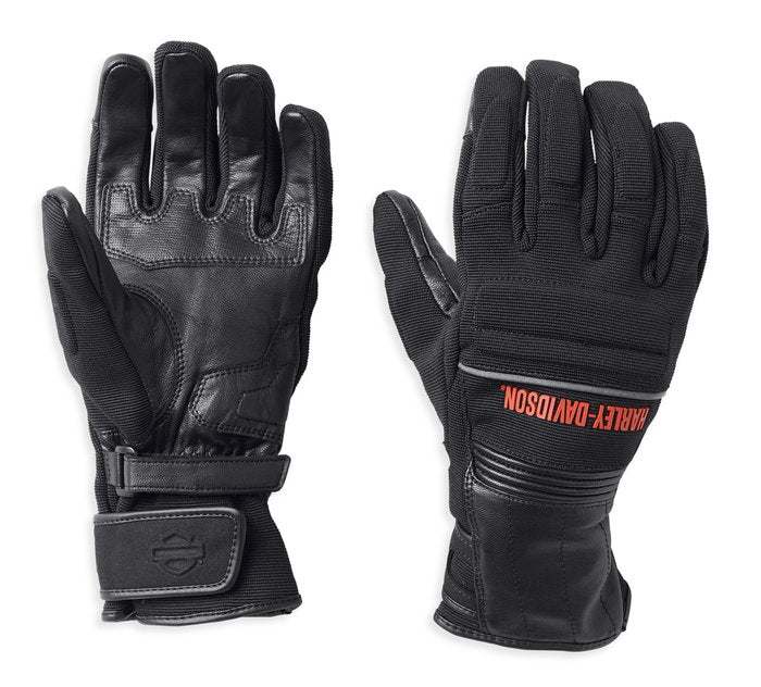 Harley-Davidson Quest Mixed Media Gauntlet Gloves