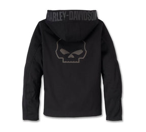 Harley-Davidson Women's Willie G Deflector 2.0 Hooded Riding Fleece - Black Beauty CL