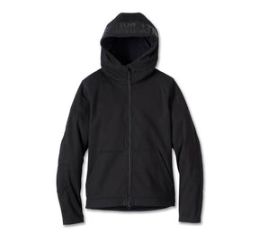 Harley-Davidson Women's Willie G Deflector 2.0 Hooded Riding Fleece - Black Beauty