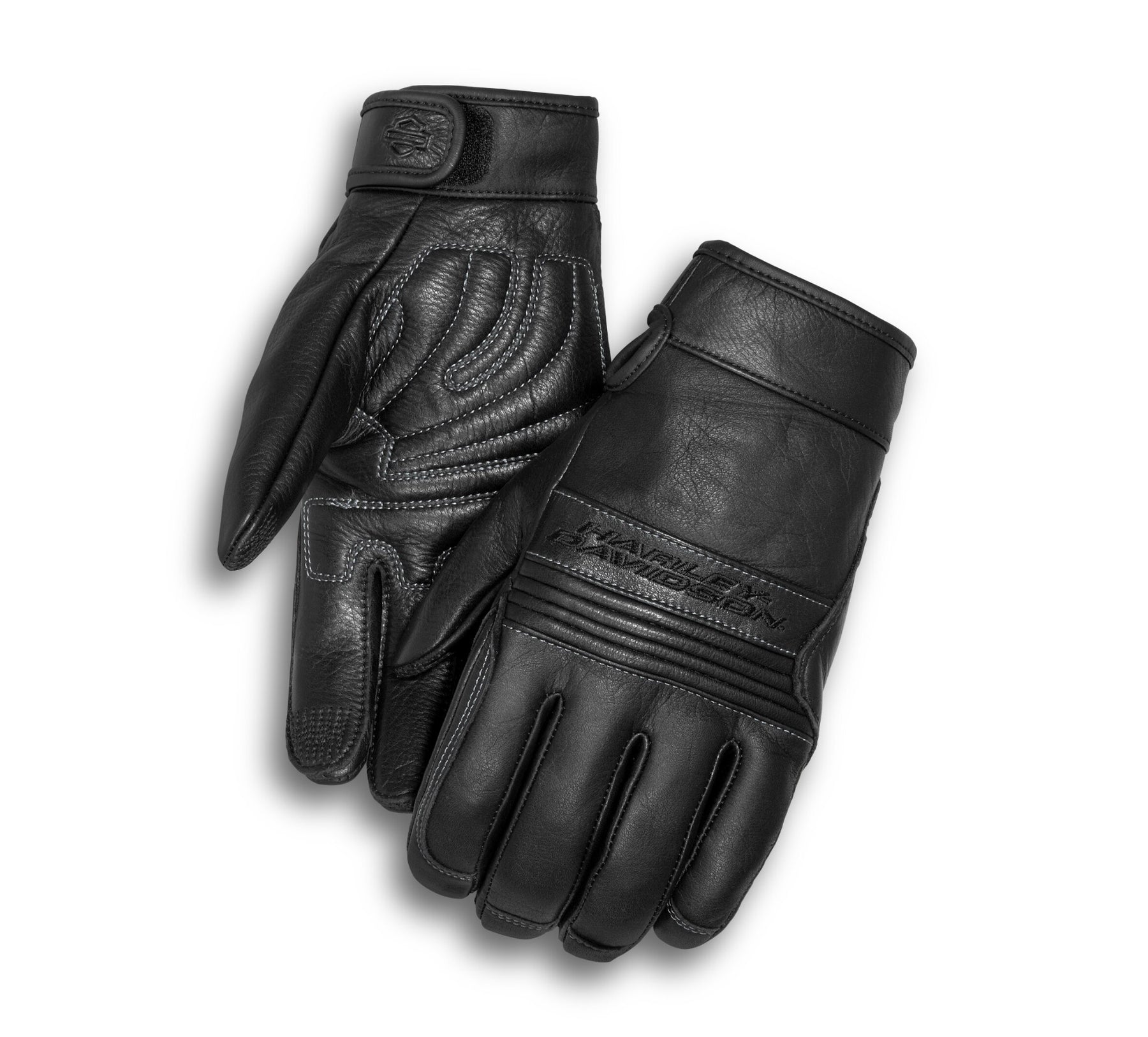 Harley-Davidson Men's Tailgater Full-Finger Gloves - BLACK