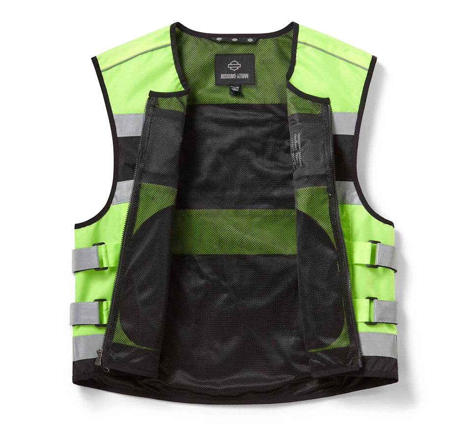 Men's H-D Hi-Vis Vest - Hi Vis Yellow