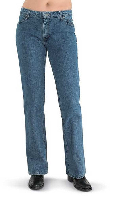 Harley-Davidson Women's Relaxed Thigh Boot Cut Jeans, Classic Blue